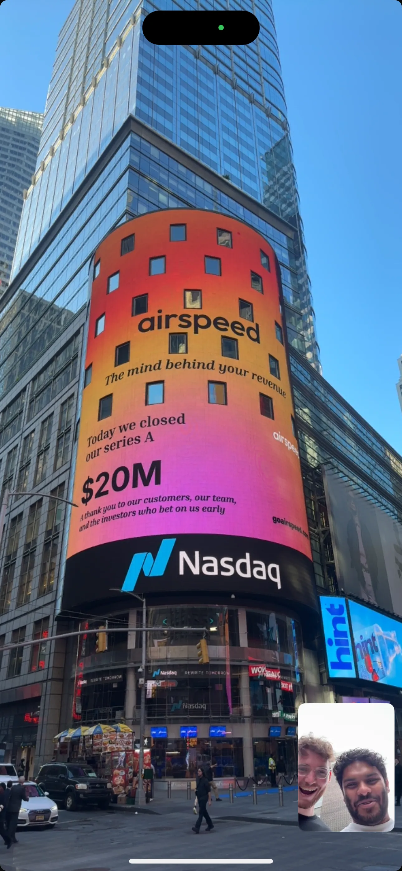 Airspeed's NASDAQ Ad for the Series A Airspeed's NASDAQ Ad for the Series A