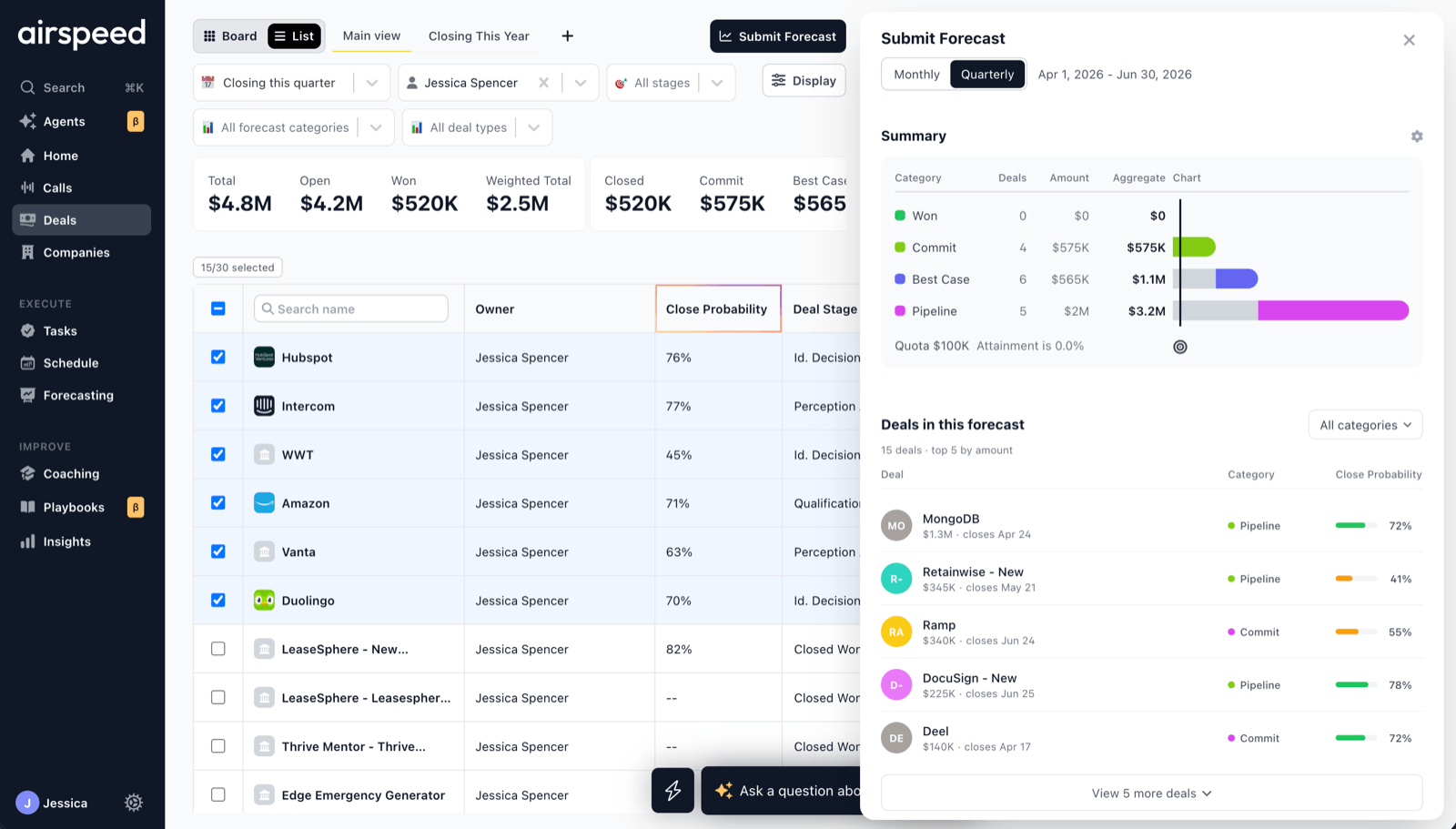 CRM auto-fill in Airspeed